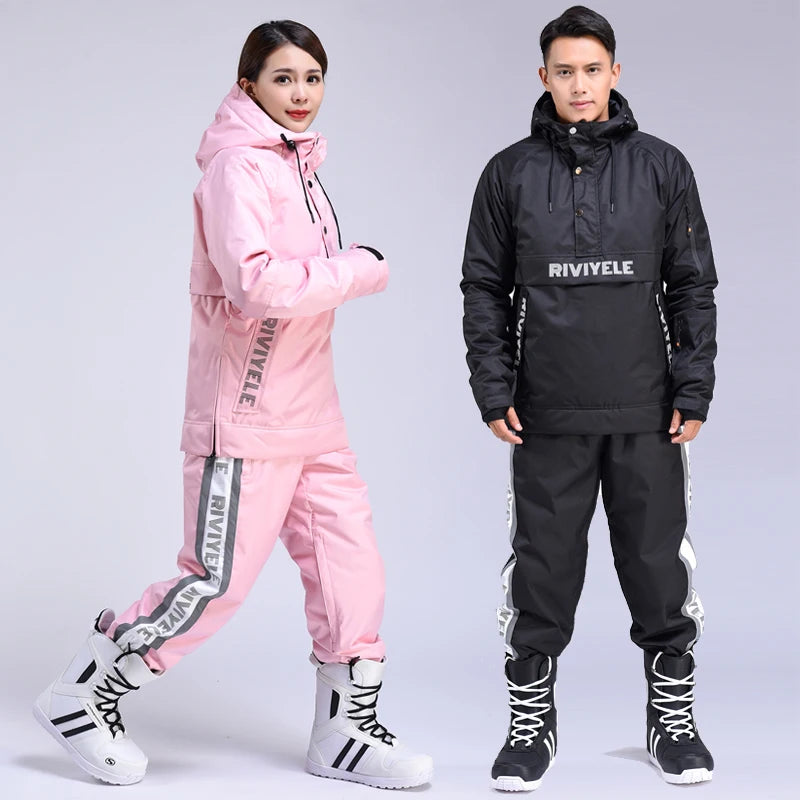 Unisex Waterproof Ski & Snowboard Suit – Warm Winter Set