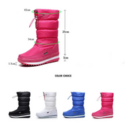 Mid-Calf Platform Snow Boots / Bottes de neige mi-mollet à plateforme