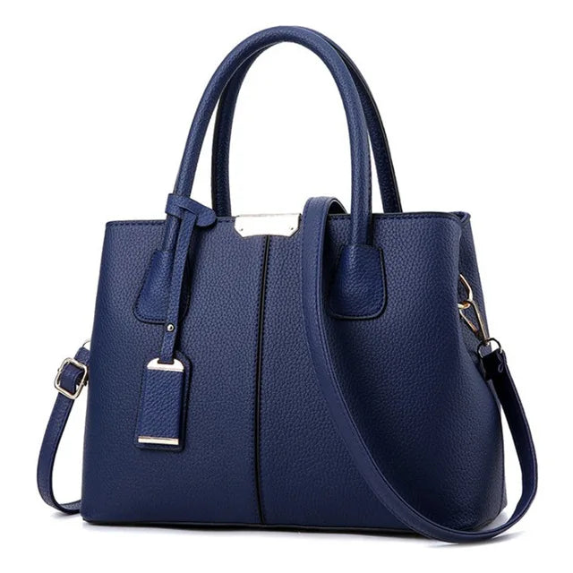 Soft PU Casual Tote Bag - Everyday Fashion Handbag with Pockets