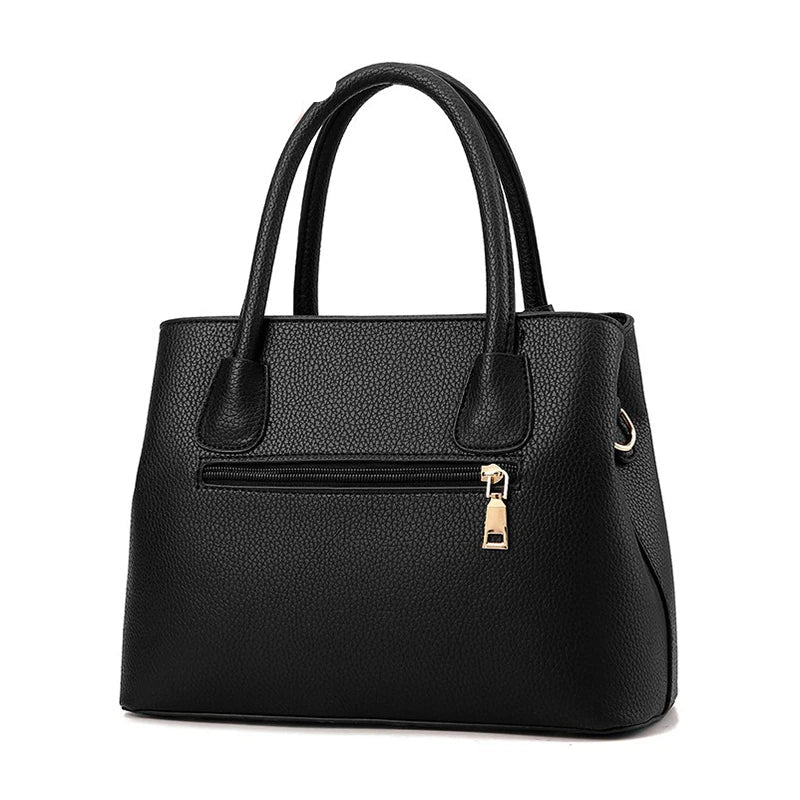 Soft PU Casual Tote Bag - Everyday Fashion Handbag with Pockets