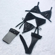 Women's Push Up Lace Bra (Black) | OWNLUXE