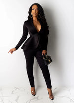 Load image into Gallery viewer, ✨ Women’s Winter 2-Piece Set – Knee-Length Hollow-Out Shirt &amp; Full-Length Pants | Ensemble 2 pièces d’hiver pour femme – Chemise mi-longue ajourée et pantalon long
