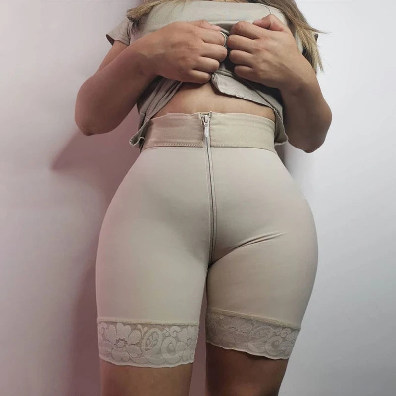 Compression Butt-Lifting High-Waist Zip-Up Body Shaper | OWNLUXE