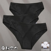 Women's Cotton Jacquard Low-Rise Briefs | 6 Colours | OWNLUXE