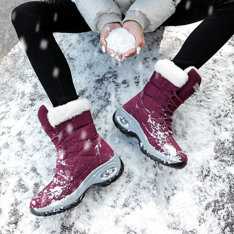 Insulated Steel Toe Work Shoes for Women with EVA Cushion