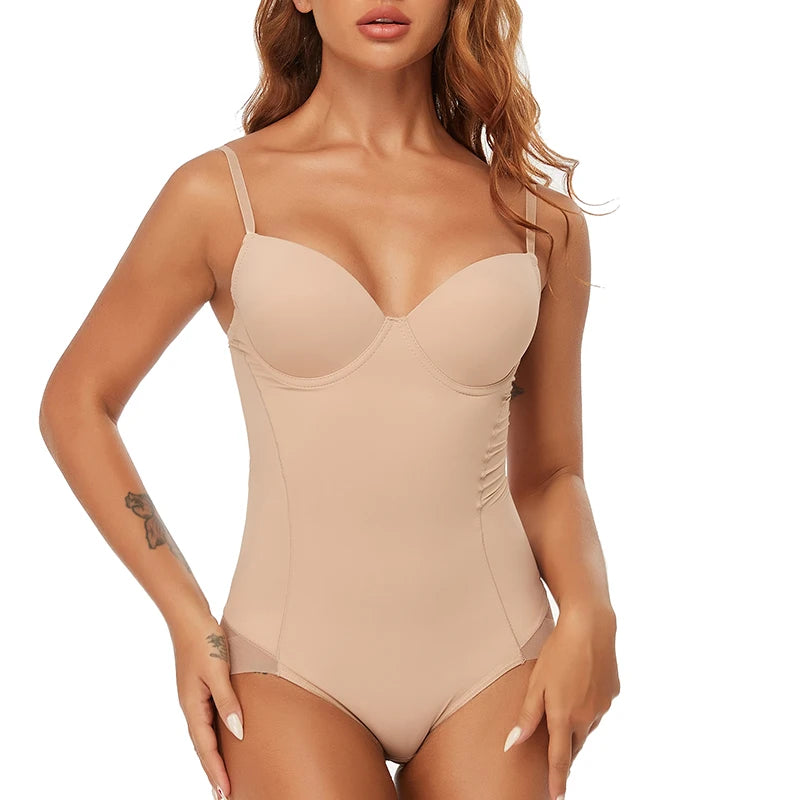 Tummy Control Shapewear Bodysuit with Bra & Butt Lifter