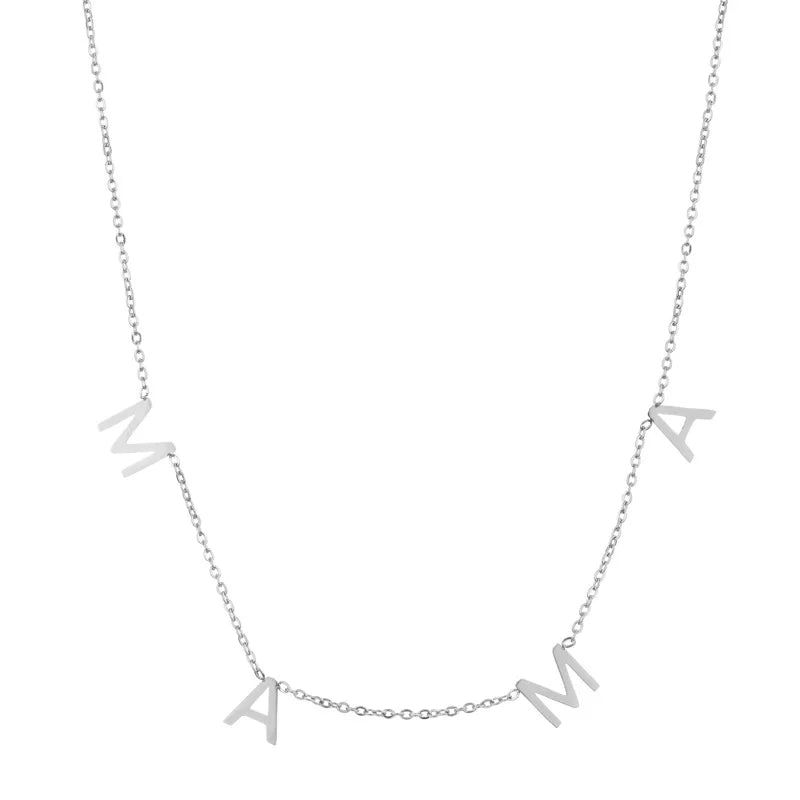 Mama Letter Necklace – Meaningful Everyday Gift (Style 1) | OWNLUXE