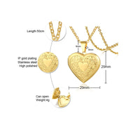 Stainless Steel Heart Locket – Personal Keepsake | OWNLUXE