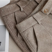 Wool High-Waist Pants | OWNLUXE