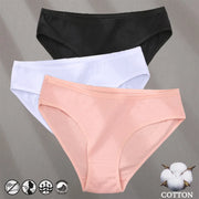 Women's Cotton Jacquard Low-Rise Briefs | 6 Colours | OWNLUXE