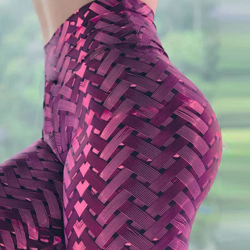 Women's Yoga Pants S-XXXL Plus Size Leggings Sport 3D Printed Stretchy  High Waist Fitness Legging Slim Stretch Running Pants