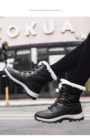 Plush Lined Ankle Snow Boots – Warm Grip Winter Style