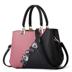 Load image into Gallery viewer, Embroidered PU Leather Shoulder Bag – Elegant &amp; Versatile | Sac d’Épaule en Cuir PU Brodé – Élégant &amp; Polyvalent
