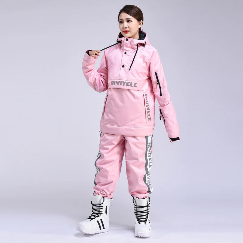 Unisex Waterproof Ski & Snowboard Suit – Warm Winter Set