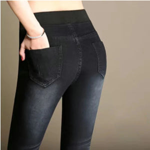 High-Waisted Straight Jeans for Women – All-Season Comfort & Style | Jean droit taille haute pour femme – Confort et style toutes saisons