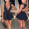 Backless Bodycon V-Neck Halter Robe | OWNLUXE