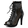 Women's Stiletto Plus-Size Mesh Boots | OWNLUXE