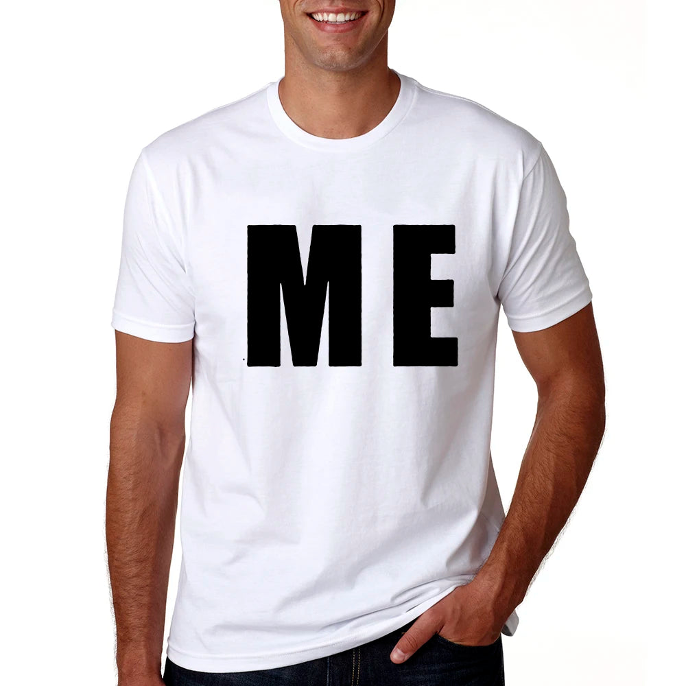 Daddy and Me Letter Tee – Matching Family T‑Shirt