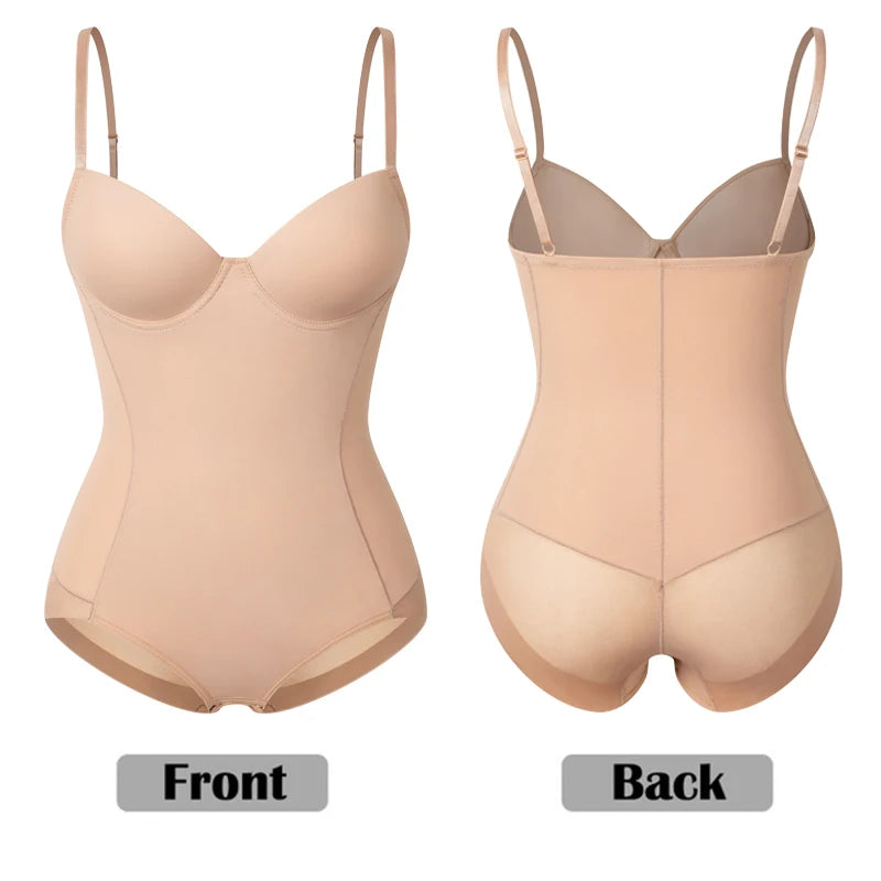 Tummy Control Shapewear Bodysuit with Bra & Butt Lifter