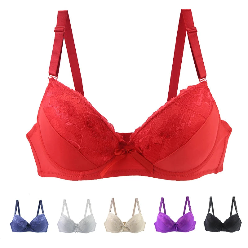 Seamless Push-Up Lace Bra – B–E Cup | OWNLUXE