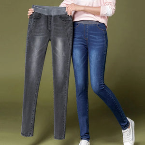 High-Waisted Straight Jeans for Women – All-Season Comfort & Style | Jean droit taille haute pour femme – Confort et style toutes saisons