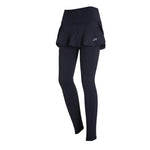 Load image into Gallery viewer, High-Waist Yoga Leggings with Skirt – Push-Up &amp; Pockets
