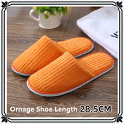 Disposable Hotel Spa Slippers – 5 Pairs Plush Cotton Slides