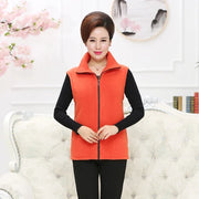 Extended-Size Vest Sleeveless Zip-Up Jacket | OWNLUXE