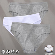 Women's Cotton Jacquard Low-Rise Briefs | 6 Colours | OWNLUXE