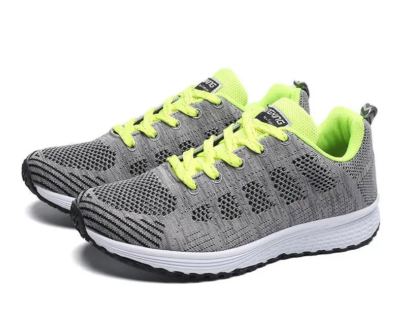 Lightweight Mixed-Color Sneakers - Breathable Everyday Comfort