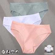 Women's Cotton Jacquard Low-Rise Briefs | 6 Colours | OWNLUXE