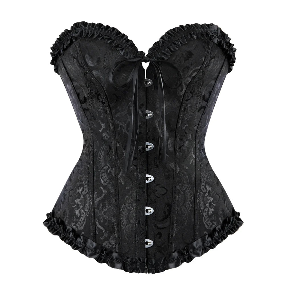Victorian Lace-Up Corset Bustier | OWNLUXE