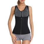 Load image into Gallery viewer, Women Waist Trainer Vest with Zipper &amp; Sauna Effect
