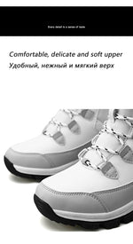 Load image into Gallery viewer, Plush Lined Ankle Snow Boots – Warm Grip Winter Style
