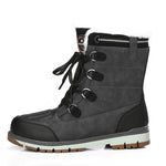 Load image into Gallery viewer, Unisex Plush-Lined Midi Winter Boots – Leather &amp; Grip
