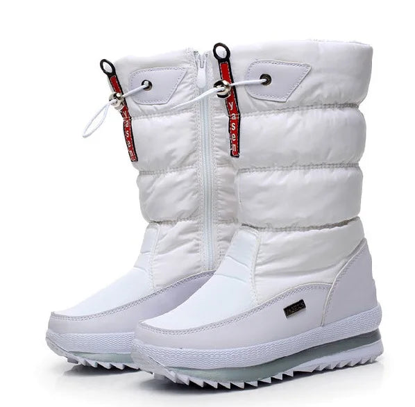 Mid-Calf Platform Snow Boots / Bottes de neige mi-mollet à plateforme
