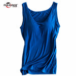 Load image into Gallery viewer, Versatile Women&#39;s Padded Camisole with Built-In Bra – Breathable &amp; Supportive Tank Top
