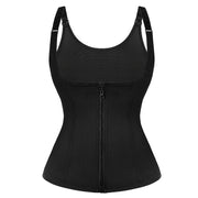Women Waist Trainer Vest with Zipper & Sauna Effect