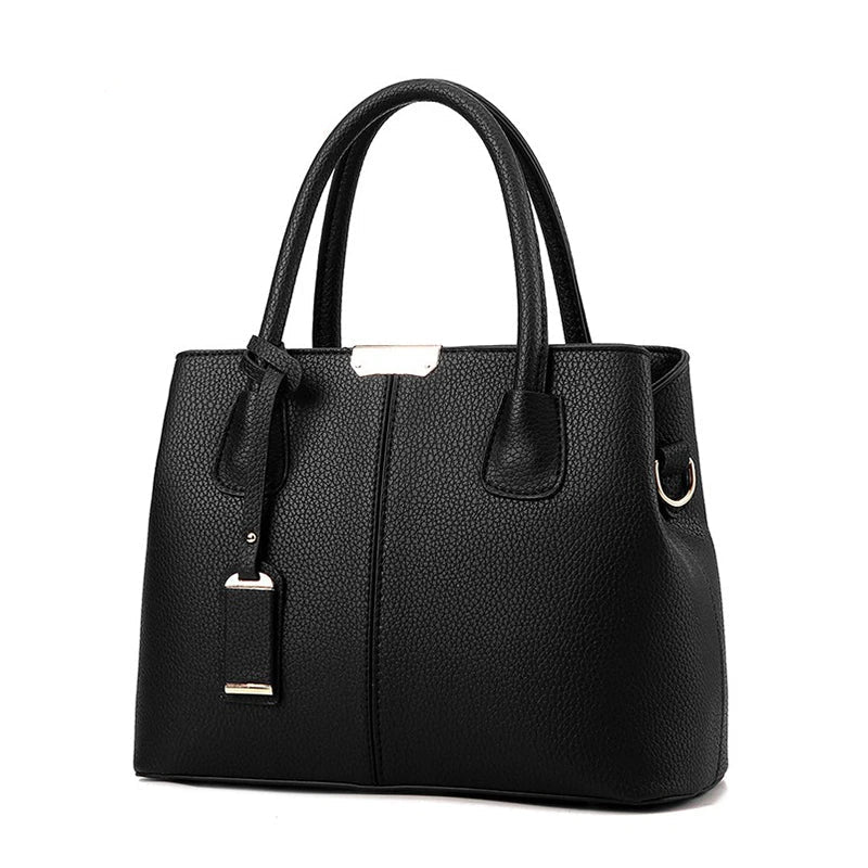 Soft PU Casual Tote Bag - Everyday Fashion Handbag with Pockets