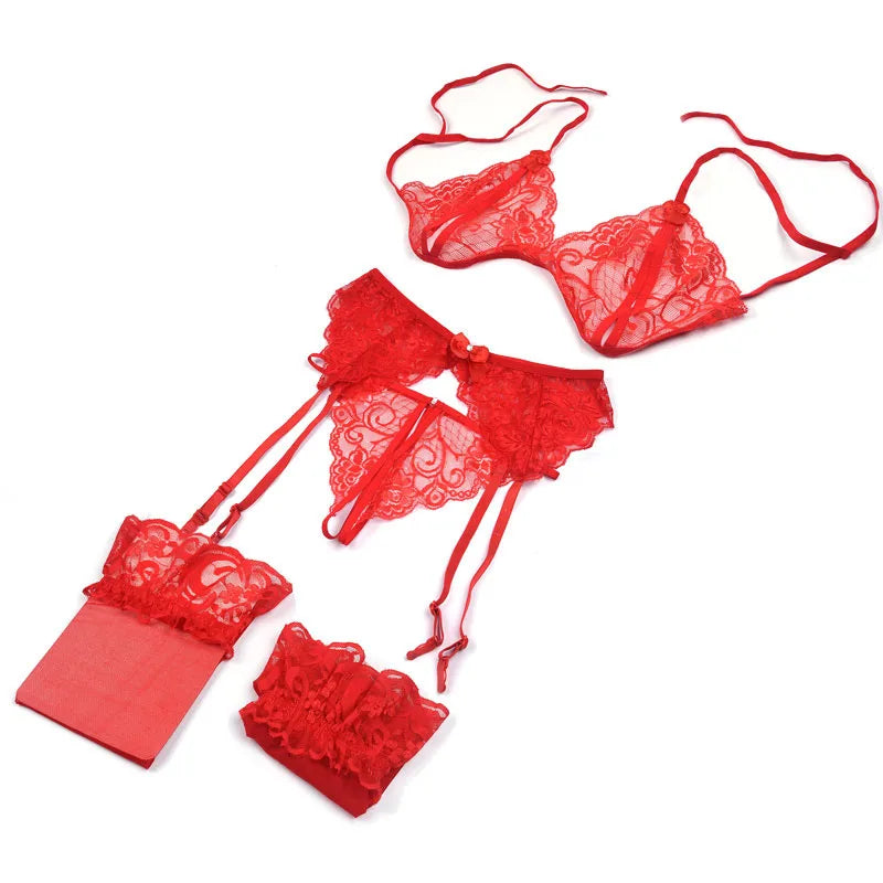 Women's Push-Up Lace Bra (Black) | OWNLUXE