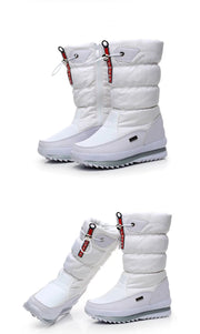 Mid-Calf Platform Snow Boots / Bottes de neige mi-mollet à plateforme