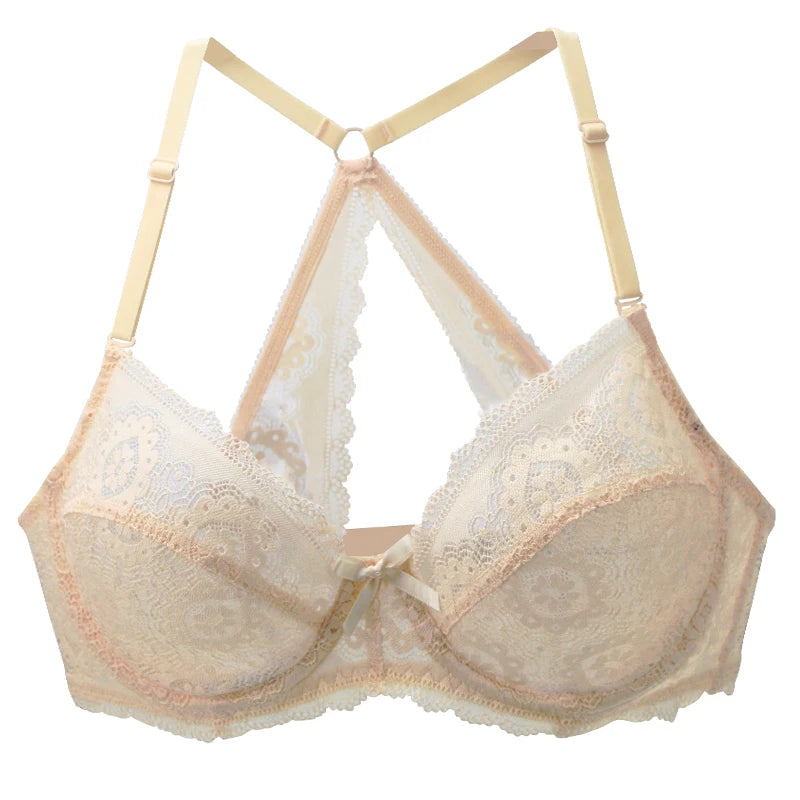 Underwire Embroidered Mesh Bralette | OWNLUXE