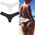 Load image into Gallery viewer, Bikinis Sexy Women Bikini Brazilian Cheeky Bottom Thong V Swimwear Swimsuit Panties Briefs 비키니 Bikini Bottom купальник ビキニ بيكين
