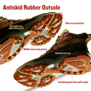 RAX Men Hiking Shoes Mid-top Waterproof Outdoor Sneaker | OWNLUXE
