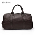 Load image into Gallery viewer, Vintage Leather Travel Duffle – 100% Cowhide | Sac de Voyage en Cuir Véritable
