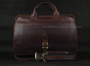 Genuine Cowhide Leather Men's Briefcase - 15" Laptop Business Bag | OWNLUXE