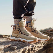 RAX Men Hiking Shoes Mid-top Waterproof Outdoor Sneaker | OWNLUXE