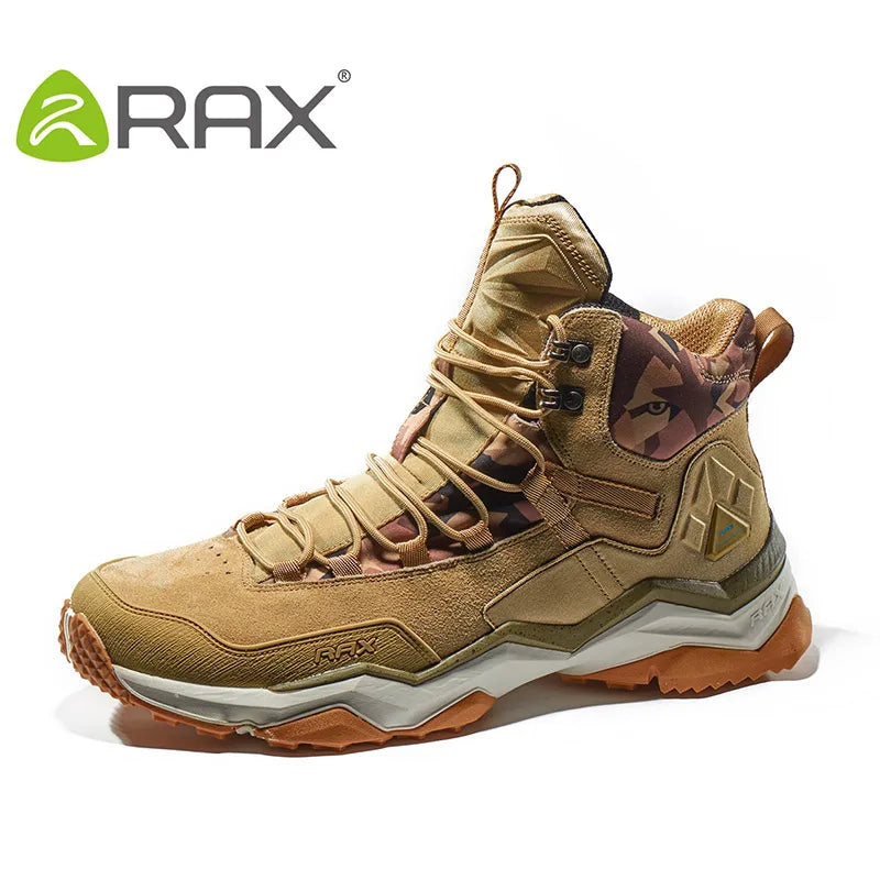 RAX Men Hiking Shoes Mid-top Waterproof Outdoor Sneaker | OWNLUXE