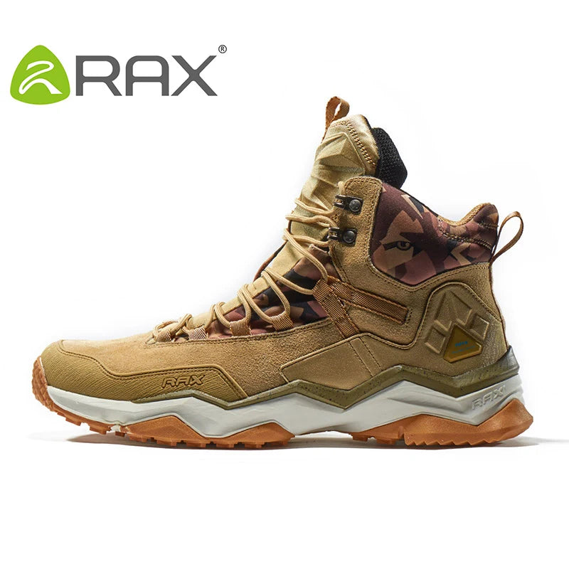 RAX Men Hiking Shoes Mid-top Waterproof Outdoor Sneaker | OWNLUXE