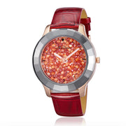 Leather Strap Quartz Watch - Minimalist Water-Resistant Wristwatch